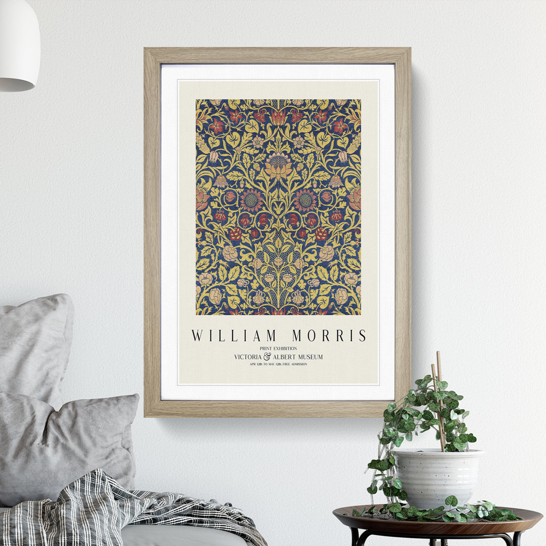 Violet and Columbine Vol.2 by William Morris - Framed Print