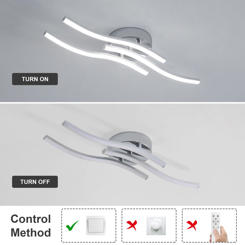 Castoria Acrylic LED Semi Flush Mount