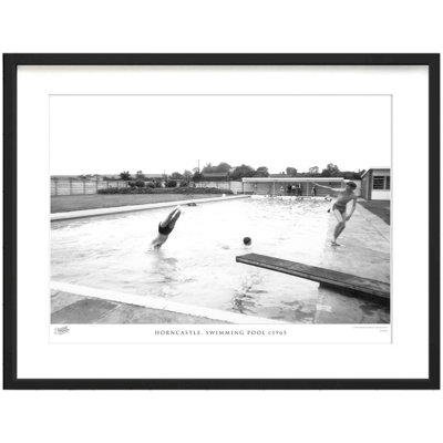 Horncastle, Swimming Pool C1965 1 Piece Single Picture Frame Wall Art