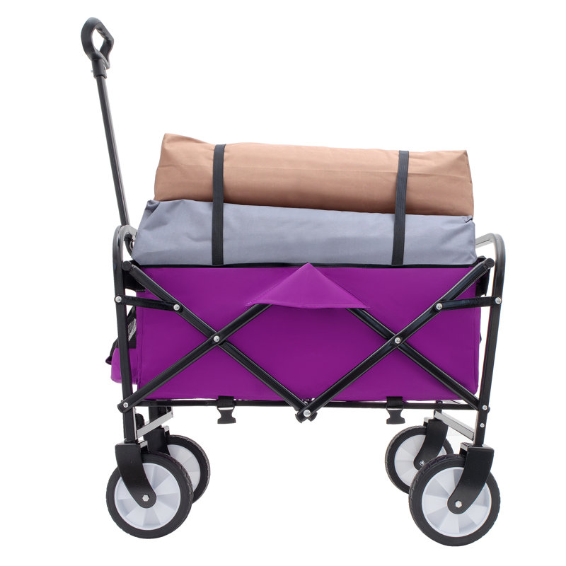 Chariot pliable avec chariot à sangles Minimeetall, Mauve