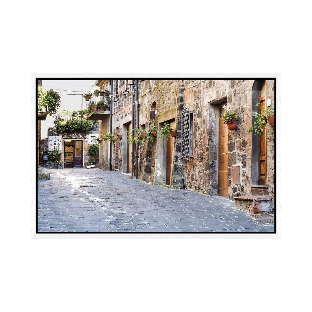 Leinwandbild Village Street, Contignano, Siena Province, Tuscany Region, Italy von Julie Eggers