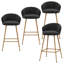 Tabouret de comptoir rembourré avec structure en métal-322211223-322211221