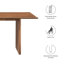 Table de salle à manger Modway Amistad-89025500-89025501