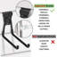 Slatwall Hooks Black 20Pack Firmly and Durable Slatwall Accessories