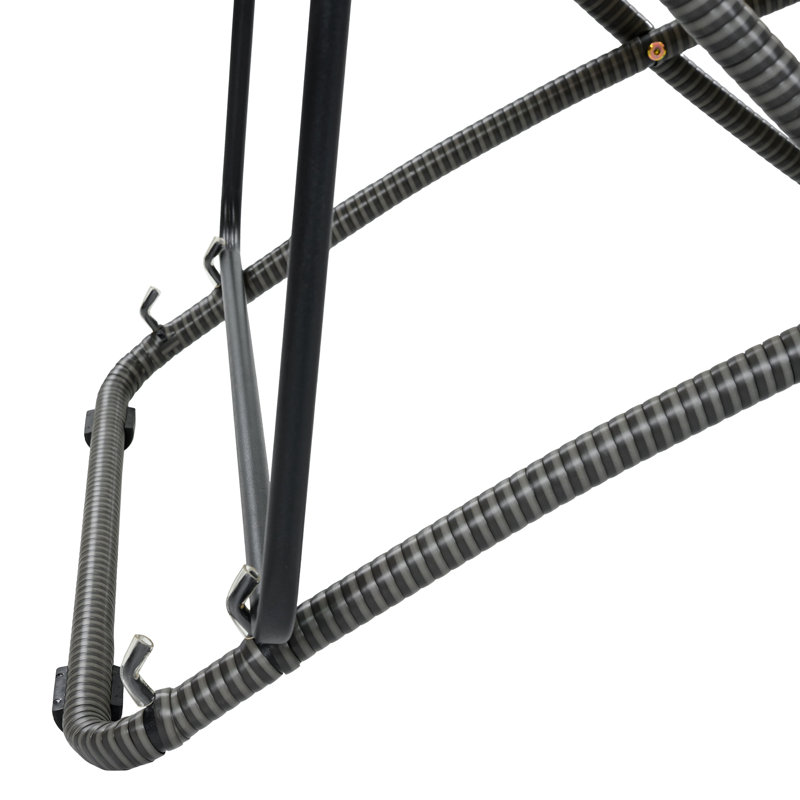 Ensemble 2 pièces de chaise longue pliante d'extérieur avec dossier réglable, Noir