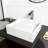 Starr 15" L x 15" W x 5" H Matte White Handmade Square Vessel Bathroom Sink