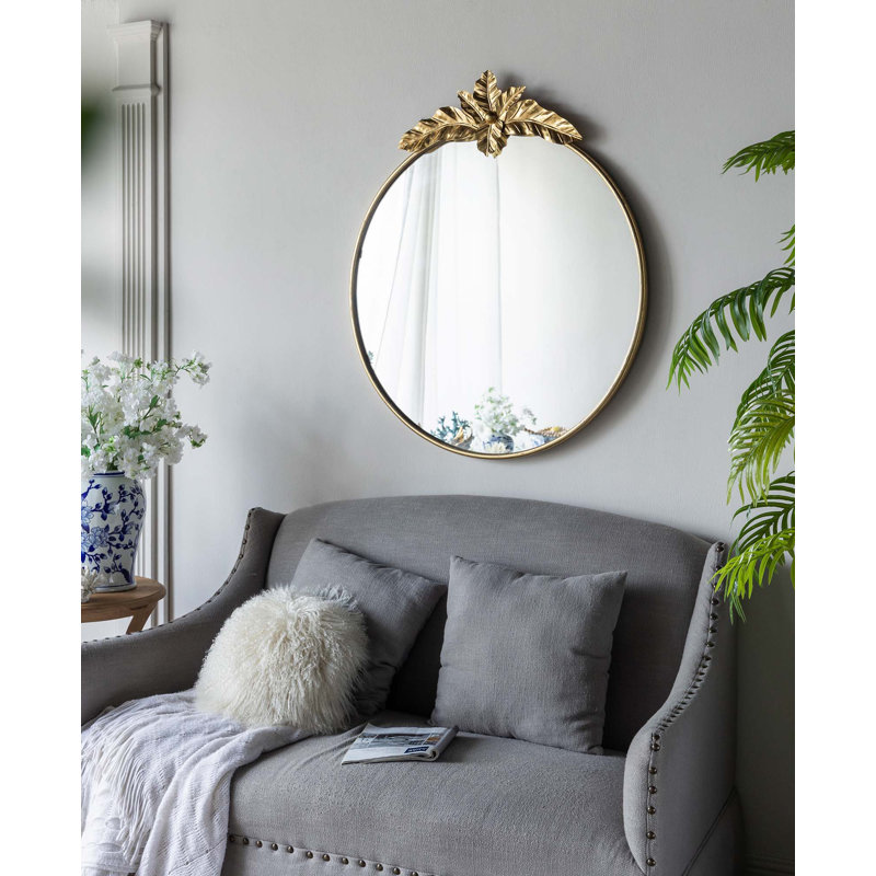 Grand miroir mural rond 36 "x 41"
