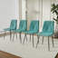 Chaise de salle à manger moderne et simple en velours avec chaises rembourrées en tissu et tabouret pour chambre