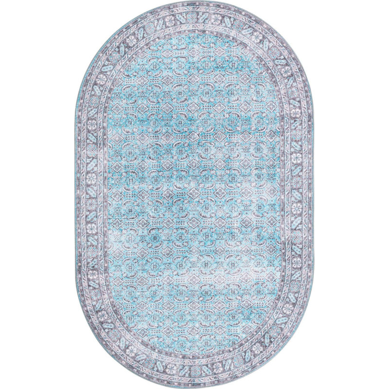 Chenille Oriental Indoor Rug, Oval 5' x 8'