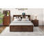Lit plateforme très grand en bois avec tête de lit multi-rangement, USB et tiroirs-926738394