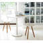 Area Outdoor Round Teak Side Table-1847903469