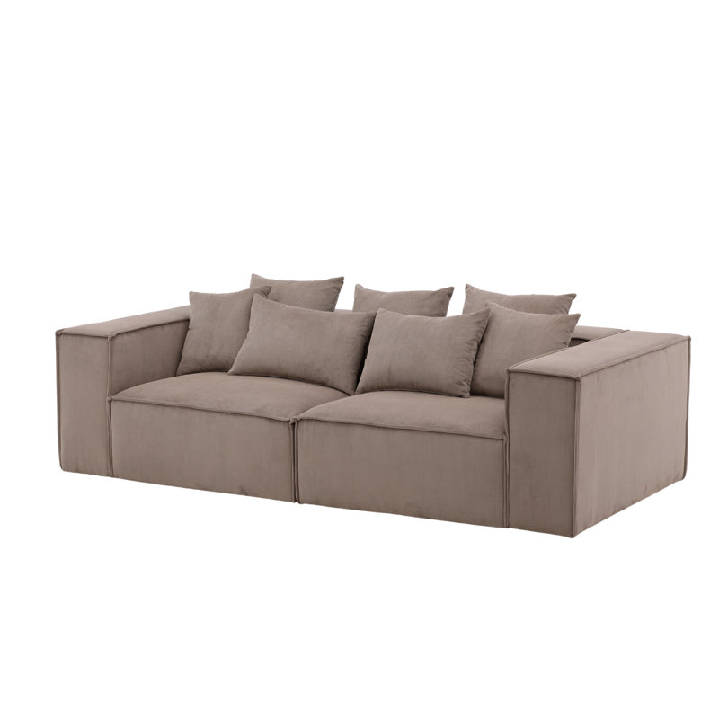 Iacona 4 Seater Sofa, Brown