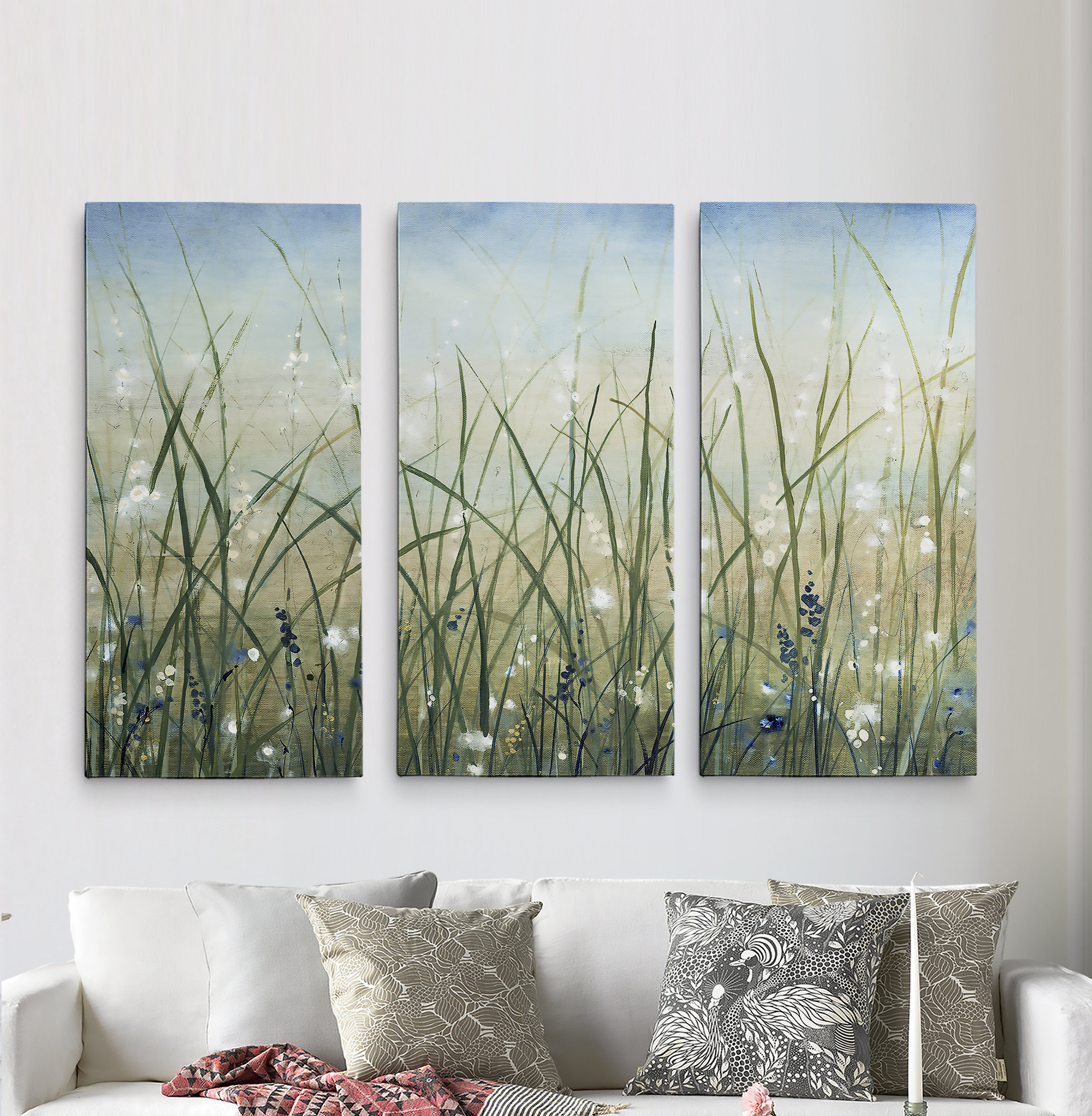Charlton Home® A Premium Bliss II - 3 Piece Print Set on Canvas | Wayfair