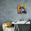 Toile épique Graffiti «Wouf Siberian Huskie» par Rich Monet, 12 po x 12 po-500829163