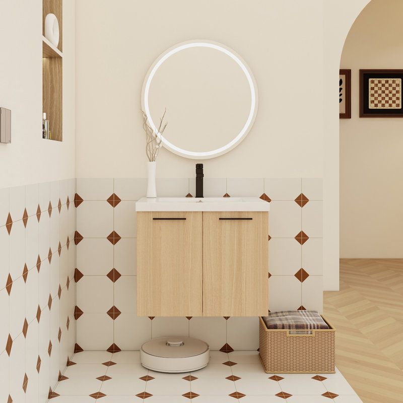 24" Floating Bathroom Vanity with Sink