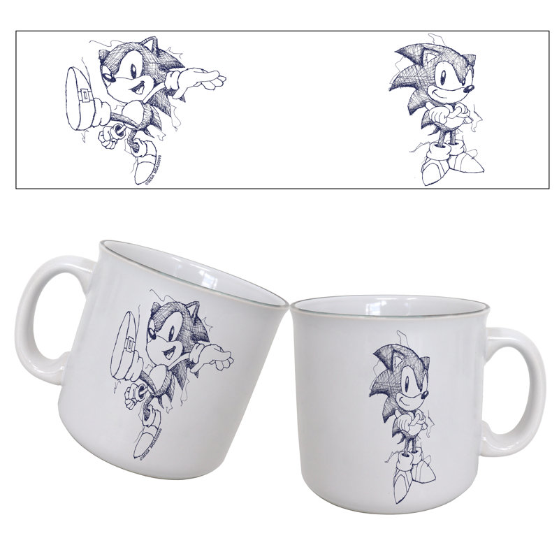 Sonic - Esquisse à stylo 20 oz. Tasse de camping