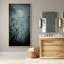 «Moonlit Garden with Fireflies and Blossoms» - Reproduction d'art encadrée sur toile encadrée-1276950449-1276950414