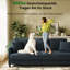 Ruzan 3 Seater Teddy Bean Bag Sofa-716695169