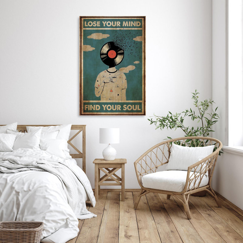 «The Lose Your Mind Find The Soul» par The Vinyle, impression sur toile tendue, H 14 po x l 11 po x P 1,25 po