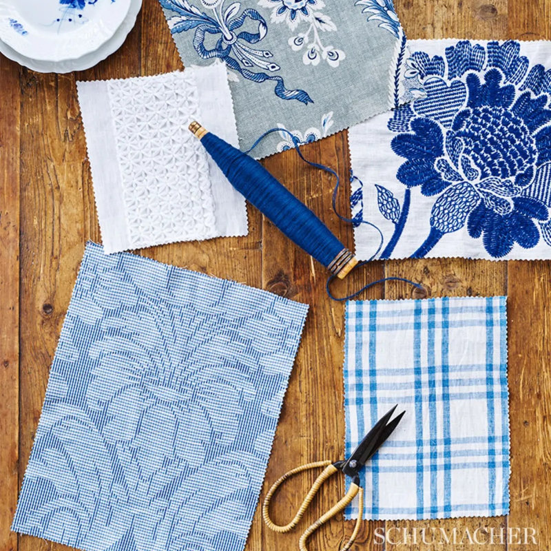 Tissu Elspeth, Indigo