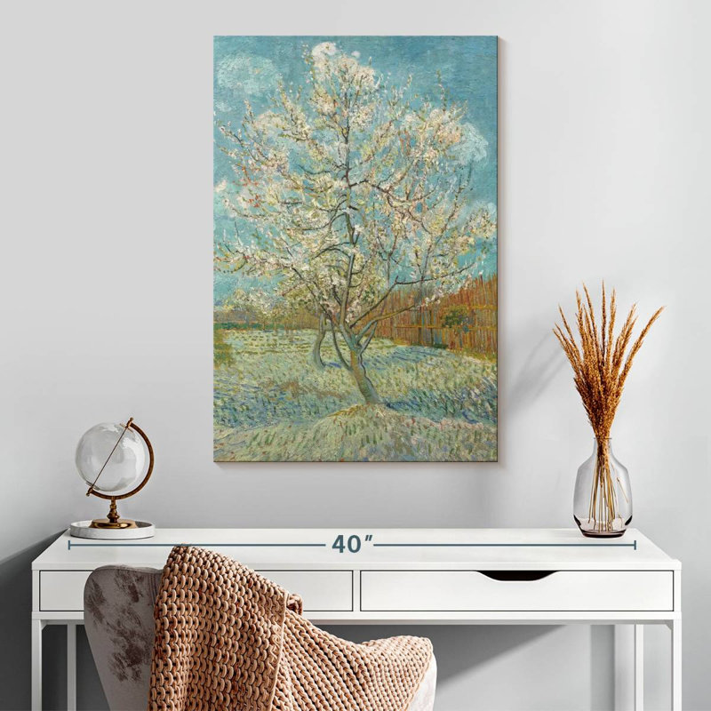 Harnek The Pink Peach Tree, 30" H x 20" W