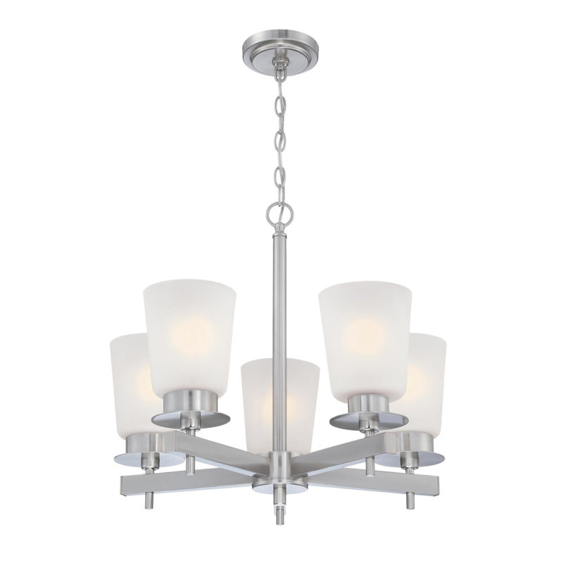 5 - Light Cylinder Chandelier