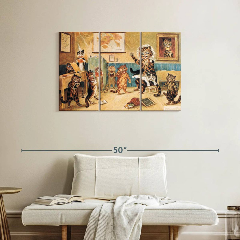 Carte postale The Naughty Puss 1960, H 24 po x l 38 po