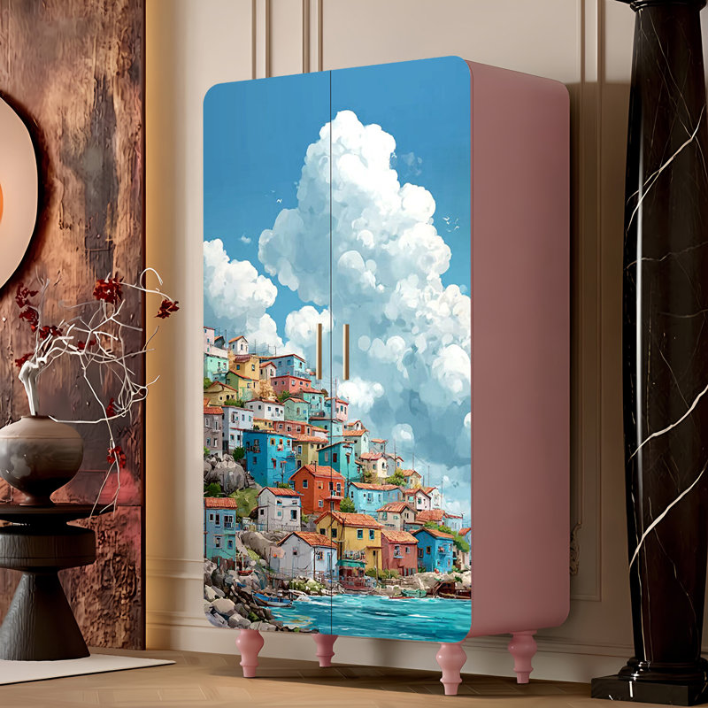 Household minimalist creative art wardrobe
