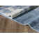 Tapis abstrait bleu / gris Rethman