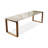 Brown Rectangular Sintered Stone + Solid Wood desk-2127021748
