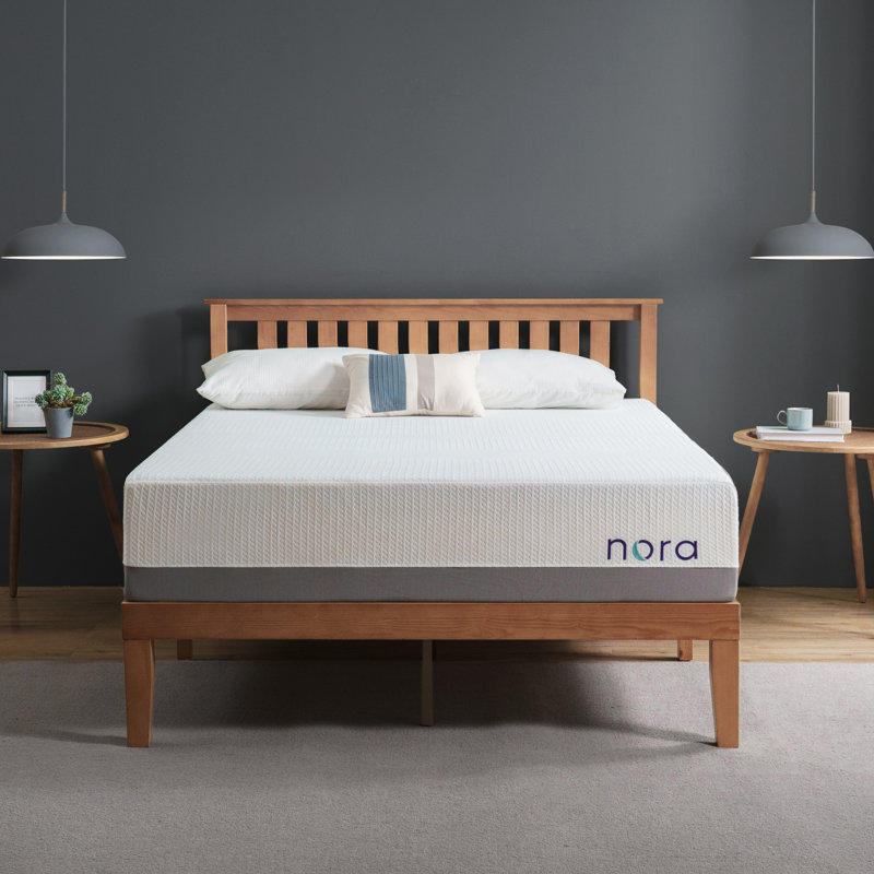 Nora Medium Cooling Gel Memory Foam Mattress with Cooling Cover, Queen, 12"