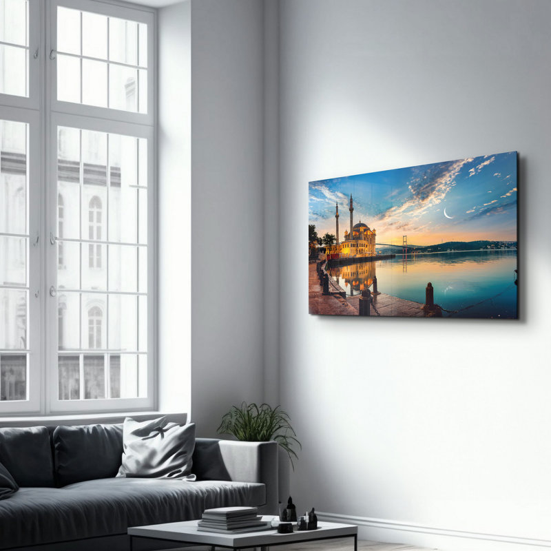 Peinture décorative en verre trempé