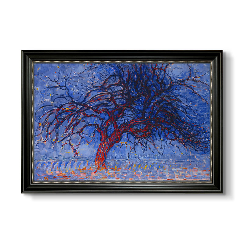 L'arbre rouge, 1909 - Piet Mondrian - Toile encadrée sur mesure, Format intérieur 20 po x 28 po, Toile avec cadre