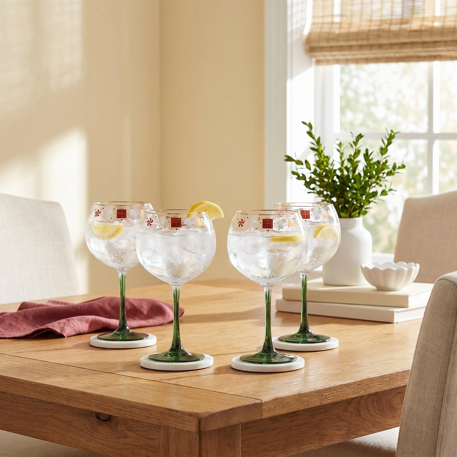 Lenox Nutcracker Ballet Balloon Wine Glasses, Set of 4