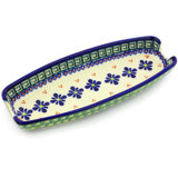 Polish Pottery Stoneware Condiment Server