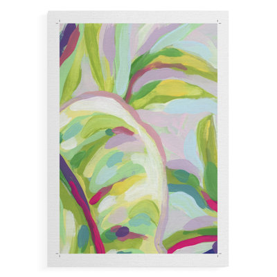 Bright Tropical Abstraction III -Canvas Print Only - NOT FRAMED