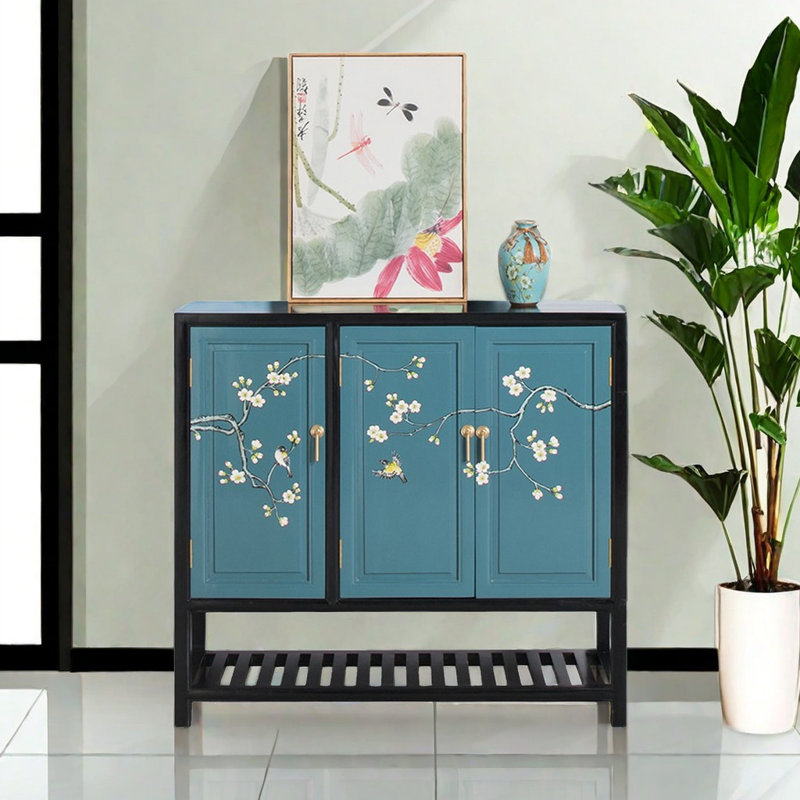 Armoire à chaussures en bois camphre classique