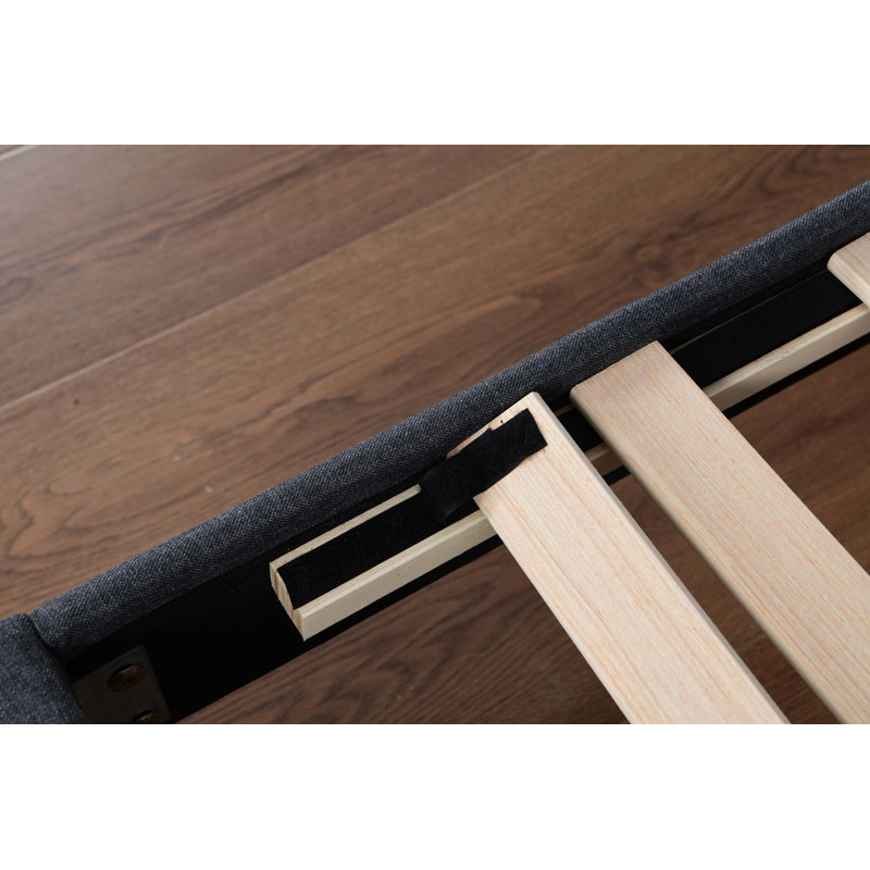 Base de lit plateforme simple avec 2 tiroirs de rangement et tête de lit avec port USB