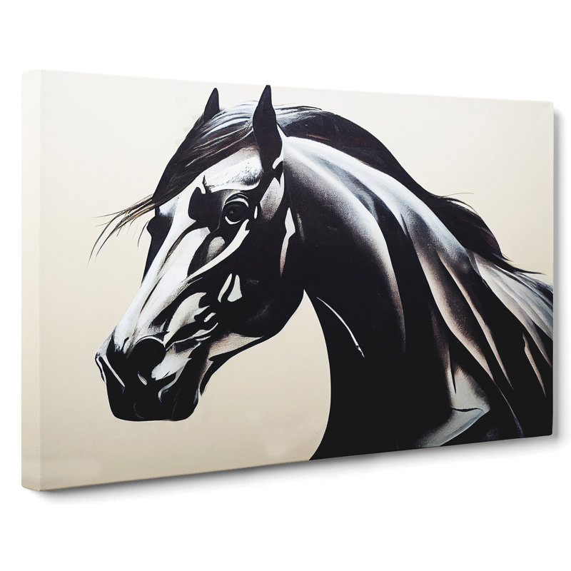 The Striking Horse - Wrapped Canvas, 35cm H x 50cm W x 3cm D