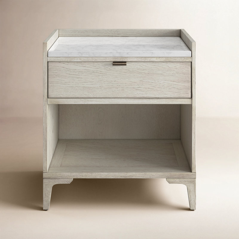Viggo 1 - Drawer Solid Wood Nightstand