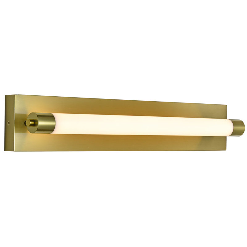 Procyon 24-in Integrated LED ETL Certified Bathroom Wall Lighting Fixture, Antique Brass