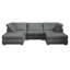 Nestle U Shape, Fixed Back-2041419594