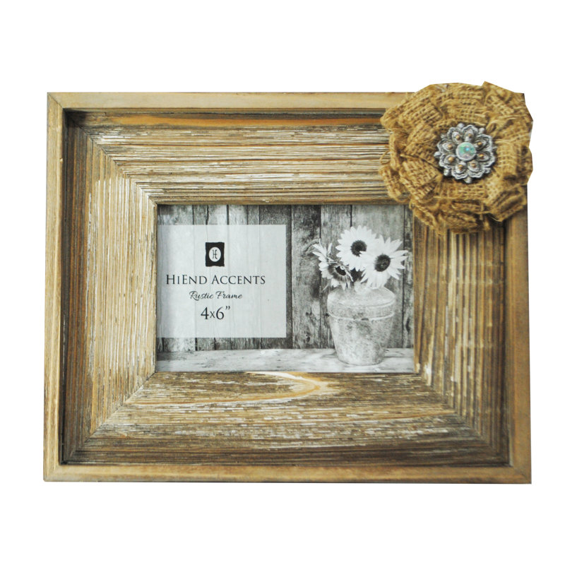 Cadre photo en toile de jute