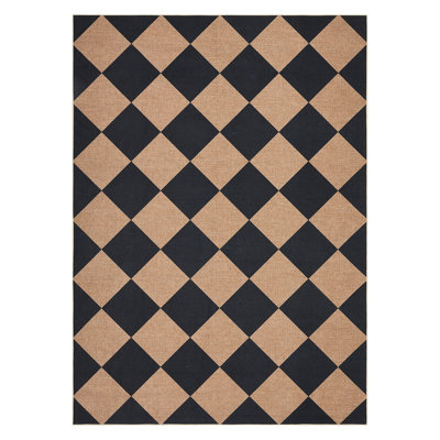 Washable Modern Rug Soft Bordered Living Room Carpet Non Shedding Low Pile Floor Rug with Non Slip Backing Foldable Striped Indoor Mats for Bedroom Kitchen Office