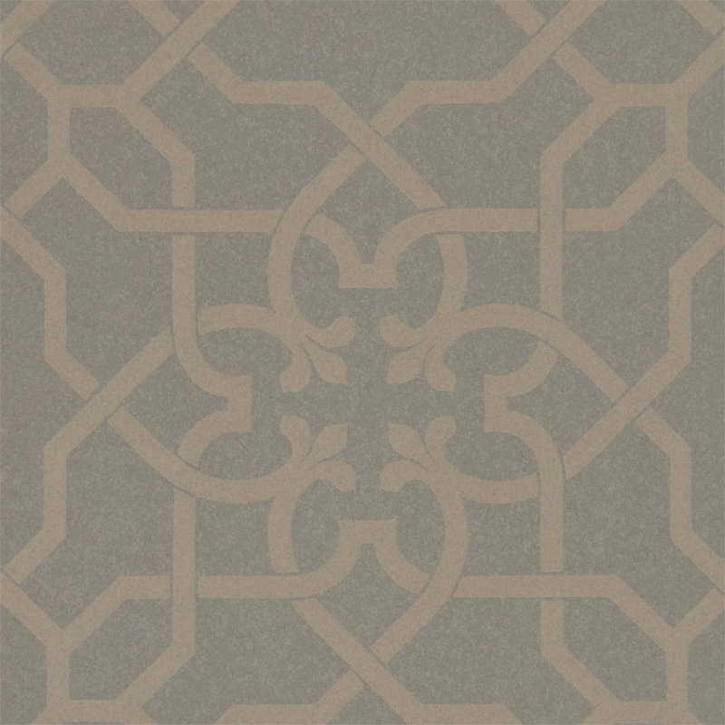 Mawton Wallpaper, Charcoal/Gilver