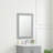 Bernharda 22 in. W x 32 in. H Modern & Contemporary Rectangular Framed Surface-Mount Bathroom Vanity Mirror in Empire Gray-1368959446-1368959445