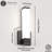 12 " H Dimmable Modern LED Wall Sconce with Rectangular Acrylic Lampshade, 3000K Hardwired-1533343096