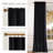Black Velvet Curtains 84 inches Long, Bedroom Blackout Vintage Curtain Solid Heavy Matt Drapes/Window Treatments for Balcony Master Baby Boys Room (2 Panels, 52" Wide)-1065738836-1065738835
