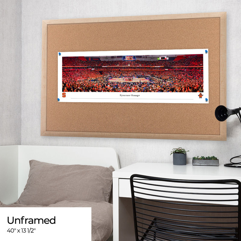 Impression panoramique Syracuse Basketball, H 13,5 po x l 40 po x P 0,38 po, Unframed
