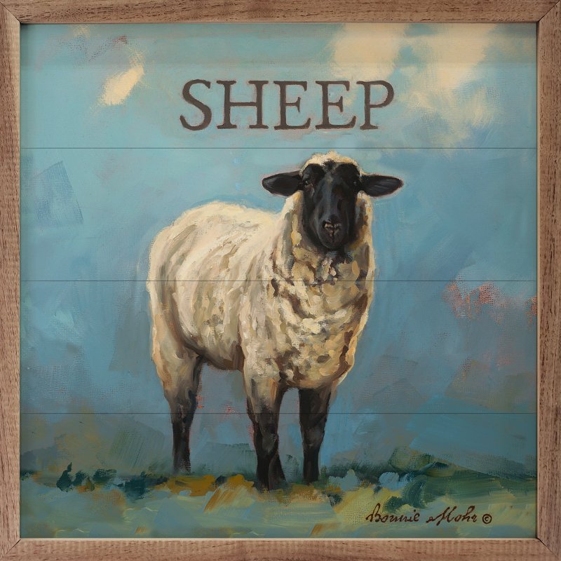 Sherlock le mouton par Bonnie Mohr, H 16 po x l 16 po x P 1 po